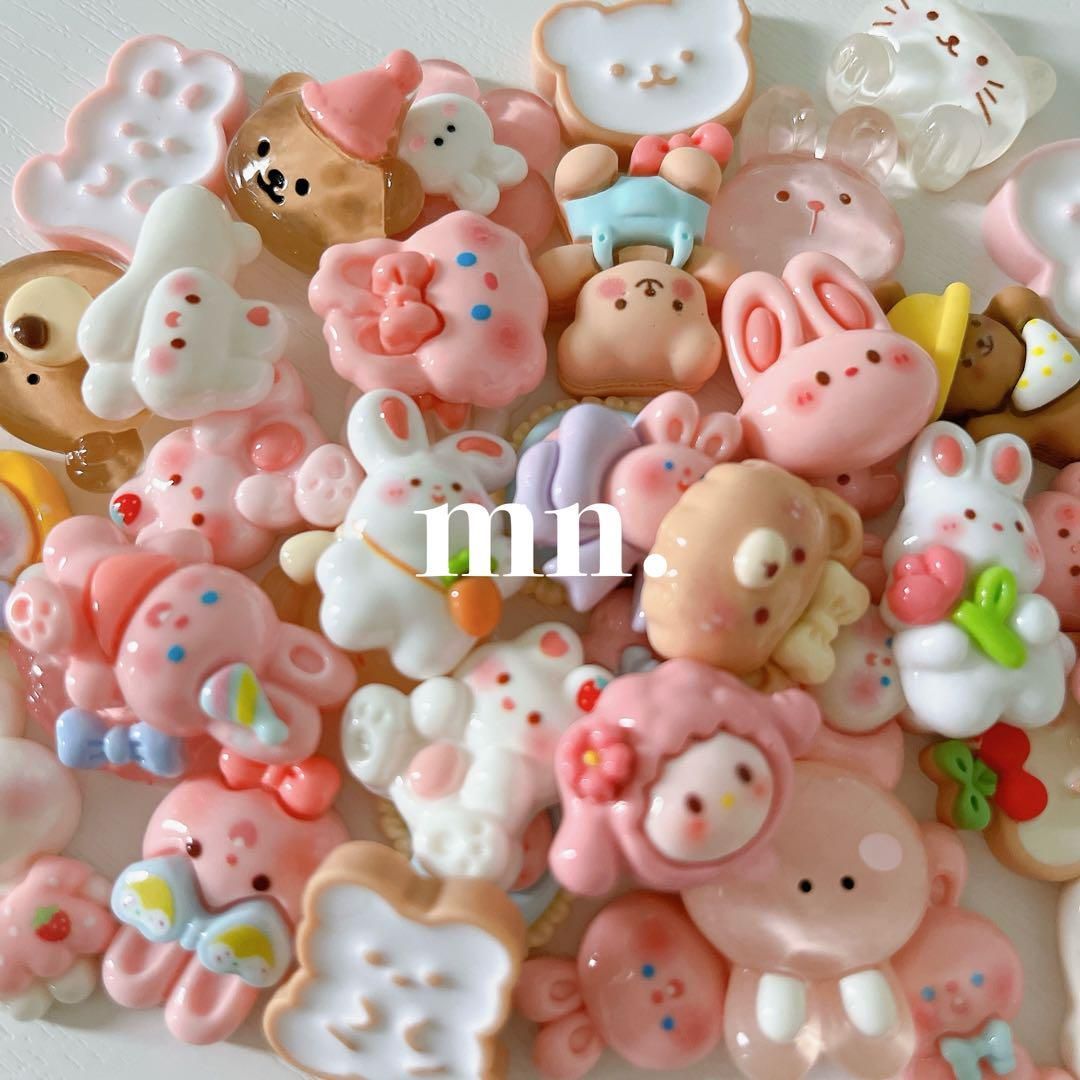 100個】激安 お買得 デコパーツ まとめ売りセット(100個入り) 動物