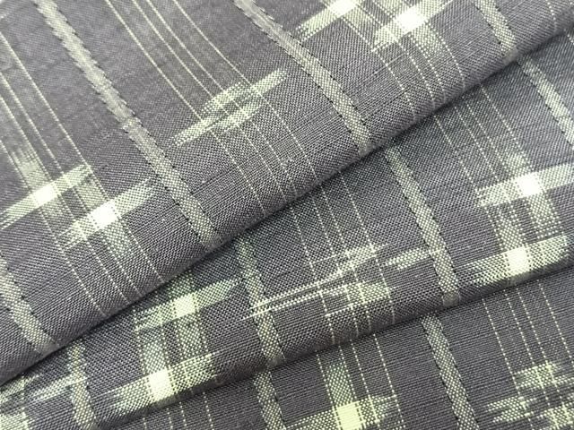 平和屋着物○本場琉球絣 紬 流水文 正絹 逸品 AAAM4243ck