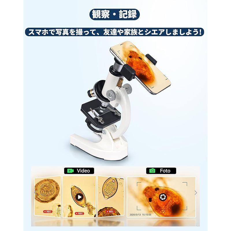 40X-5000X 顕微鏡 三眼鏡 子供 学生 大人用 顕微鏡準備スライド 30P 顕微鏡アクセサリー 複合三眼顕微鏡 学校研究所 家庭教育用顕微鏡 40X-5000X 顕微鏡 三眼鏡 子供 学生 大人用 顕微鏡準備スライド 30P