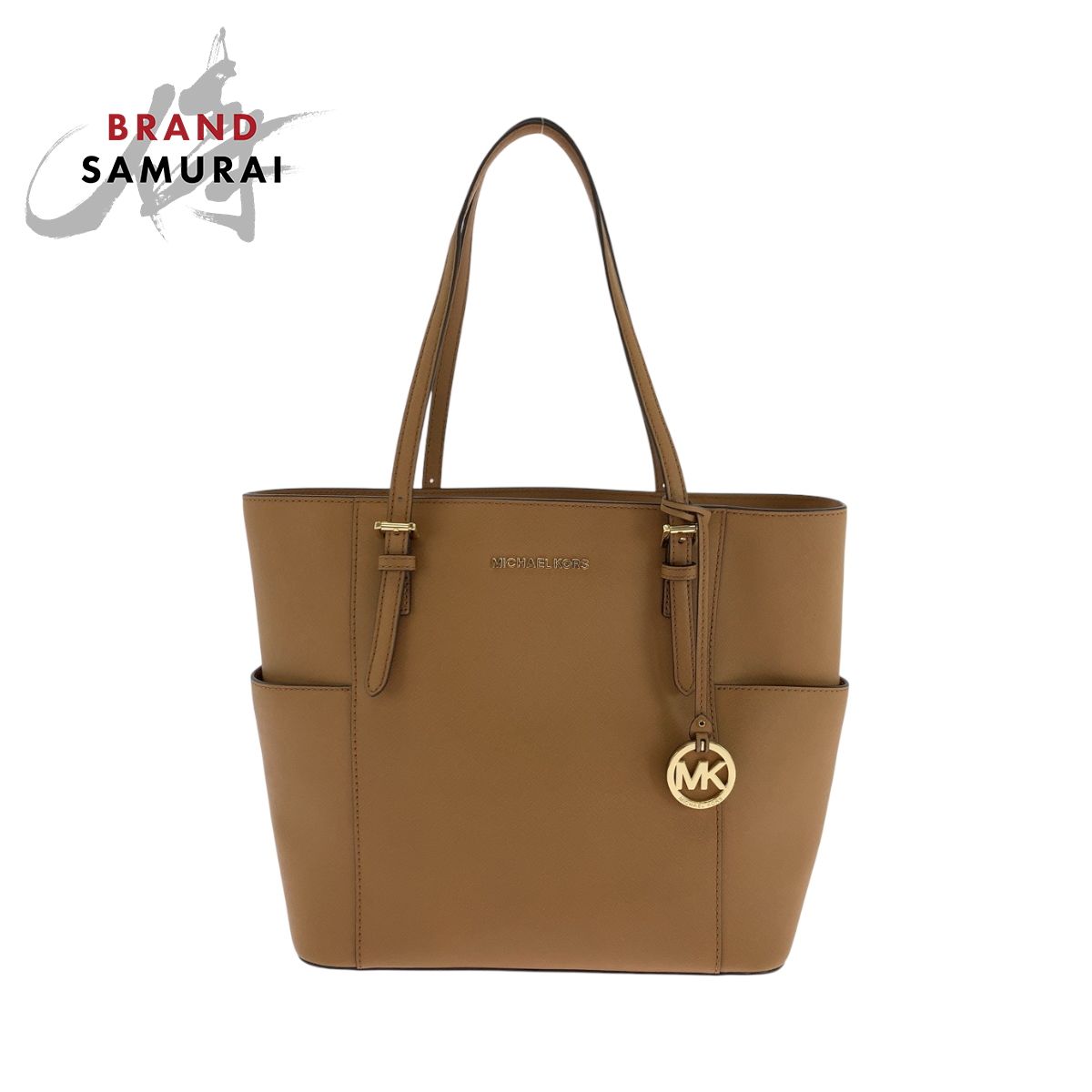 マイケルコース サリバン S 2way ショルダーバッグ MKロゴ PVC 茶色