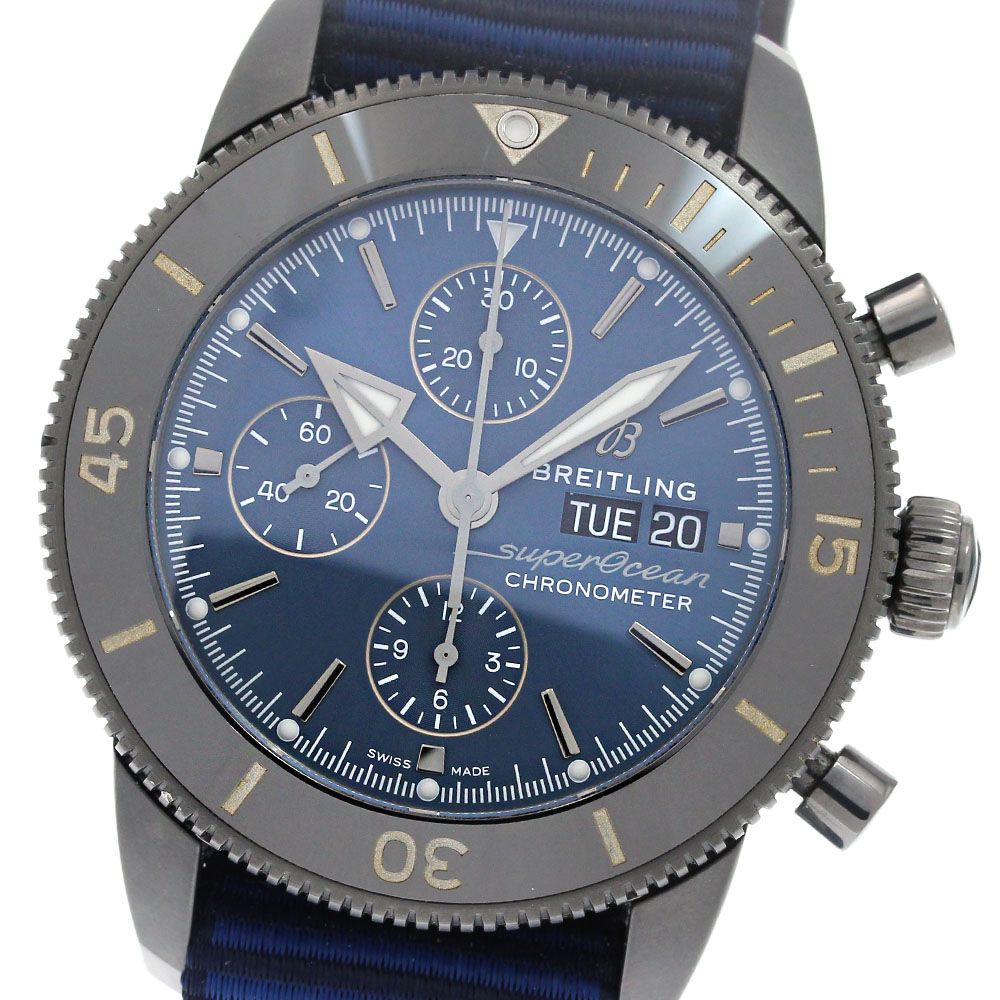 ブライトリング BREITLING M13313 スーパーオーシャン ヘリテージII クロノグラフ デイデイト 自動巻き メンズ内箱・保証書付き_840170
