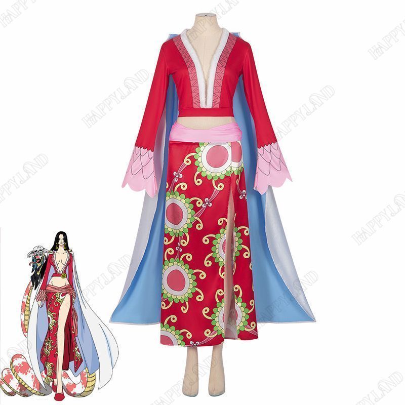 ワンピース 海賊女帝 ボア?ハンコック コスプレ衣装 コスチュームセット マント スカート グッズ one piece おしゃれ アニメ cosplay 変装
