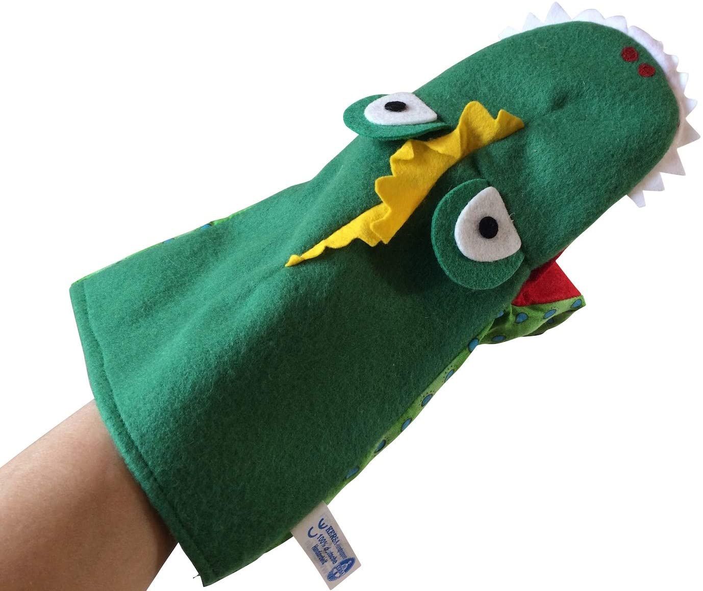 ワニのクラッピ ハンドパペット ドイツ製 【KERSA】人形劇の人形