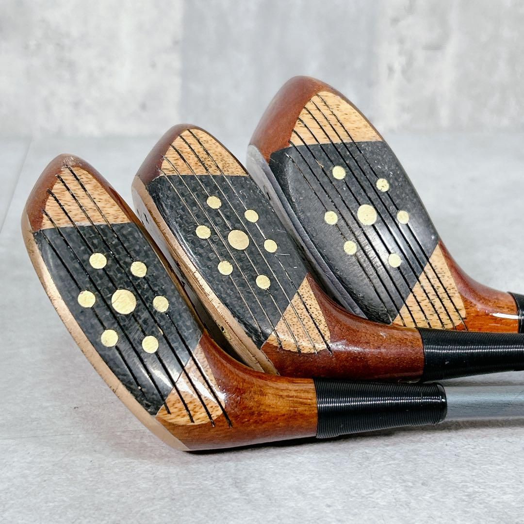 X708 本間ゴルフ ヒロホンマ LB280 パーシモンウッド 3本セット X708 本間ゴルフ ヒロホンマ LB280 パーシモンウッド 3本セット 製品