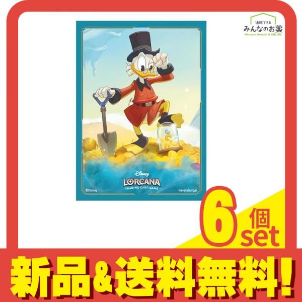ディズニー ロルカナ TCG 日本語版 公式カードスリーブ スクルージ マクダック 世界一の金持ちアヒル 65枚入 6個セット
