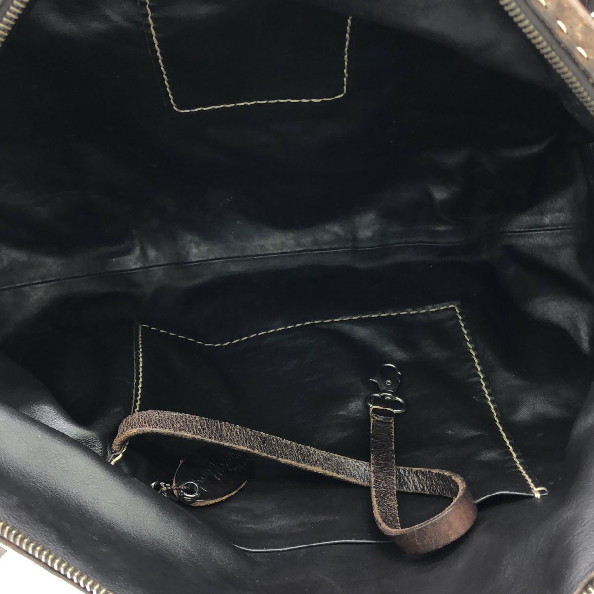 HENRY BEGUELIN エンリーベグリン オミノ刺繍レザートートバッグ