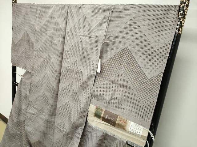 平和屋本店□極上 インド・アッサム 野蚕糸 手織 ムガシルク 訪問着 仮