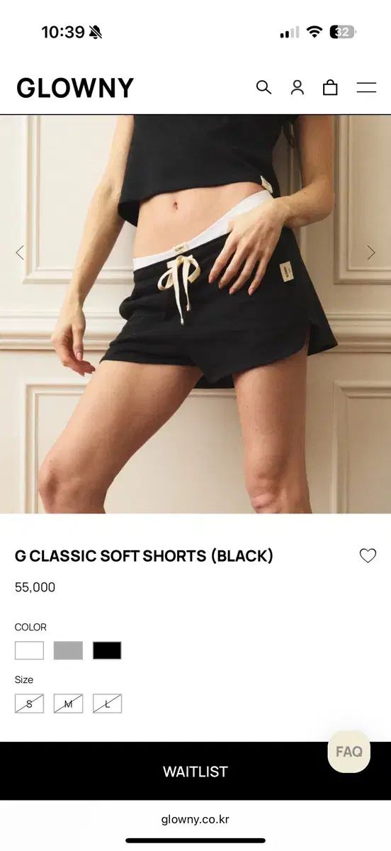 GLOWNY(グロウニー) G CLASSIC SOFT SHORTS ( BLACK ) - メルカリ