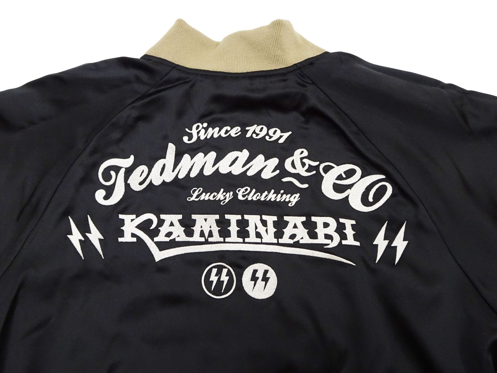 テッドマン カミナリ コラボ スカジャン TKMSK-3000 Ted Company 赤鬼
