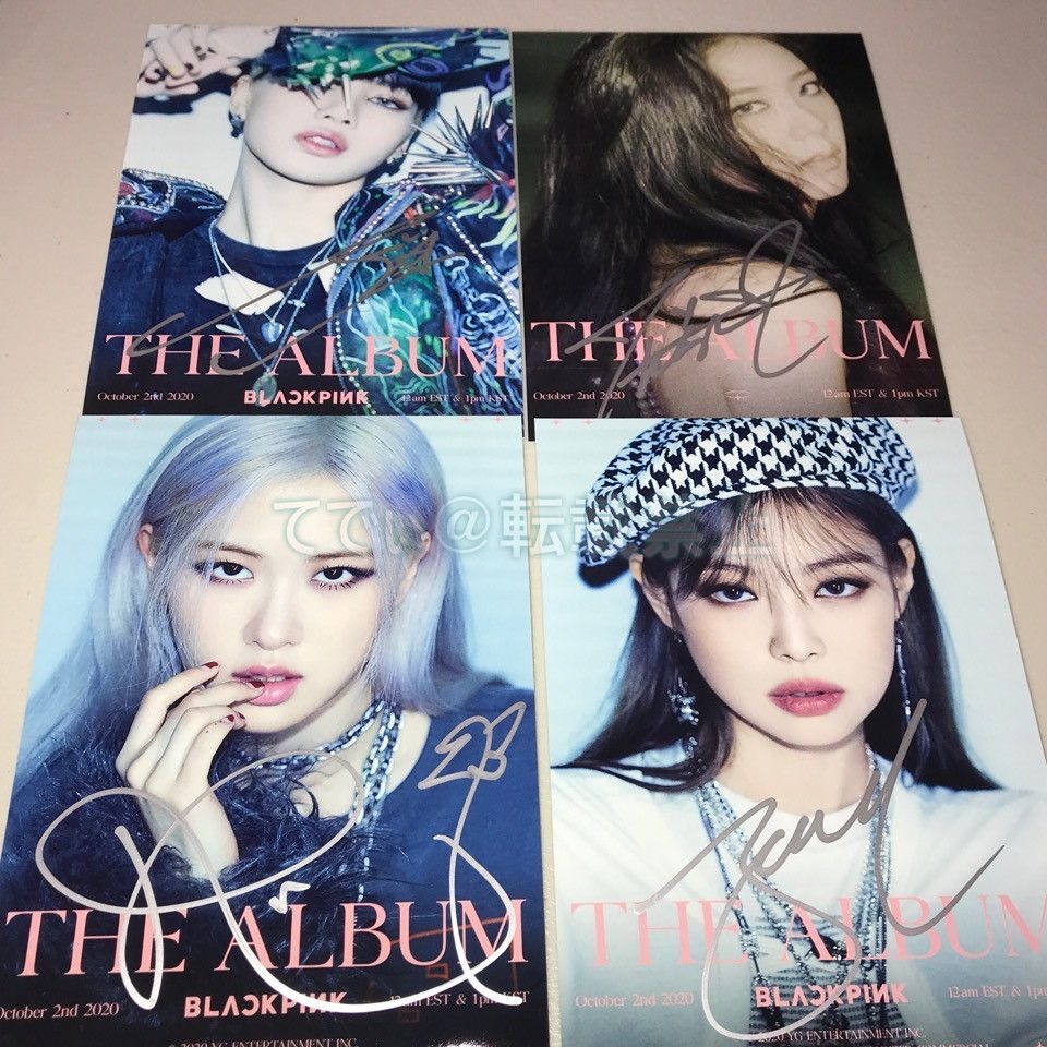 BLACKPINK 直筆サイン入りポスター 当選品 当選通知付き ユニバ ...