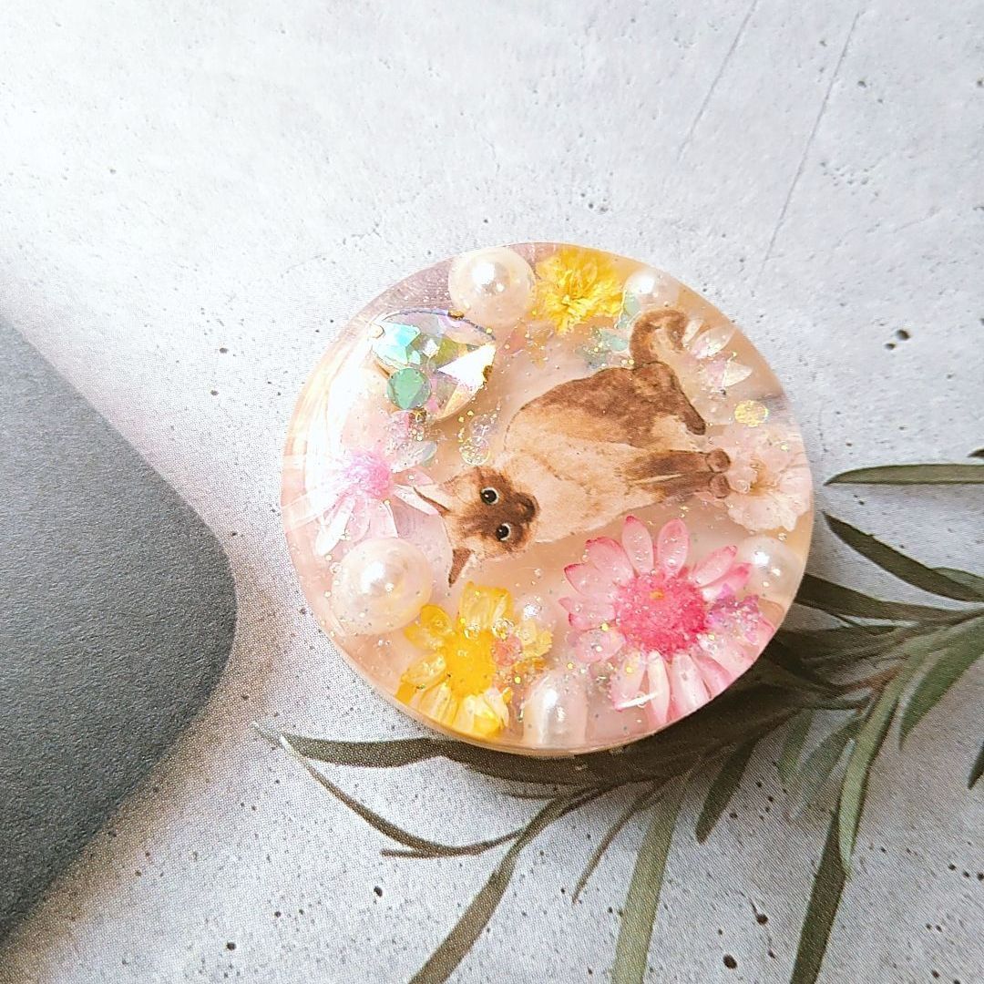 Aー513】レジン ヘアゴム