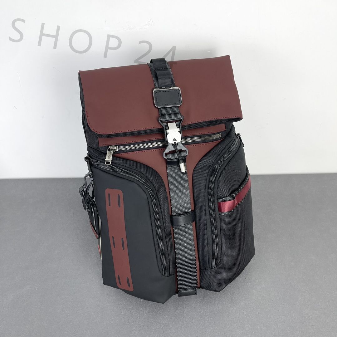 新品未使用 TUMI ALPHA BRAVO ロジスティック リュックサック メンズ 大容量 バッグ ブラック ワインレッド 232759 - メルカリ