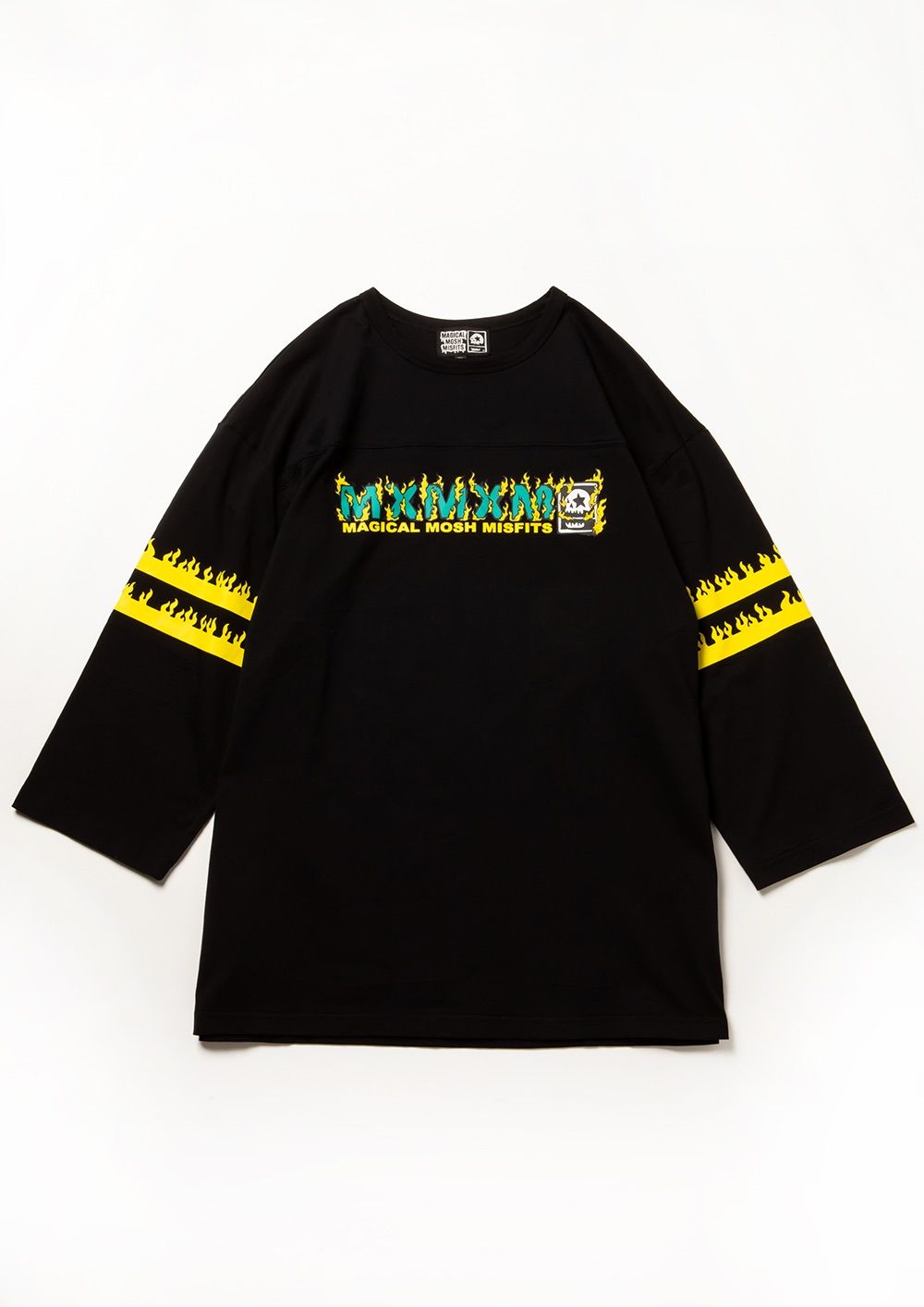 MxMxM FIRE FOOTBALL SHIRTブラックMサイズ