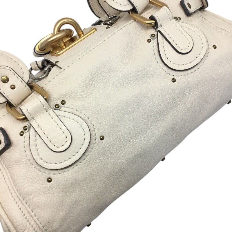 Chloe【クロエ】パティントン ハンドバッグ レザー ホワイト