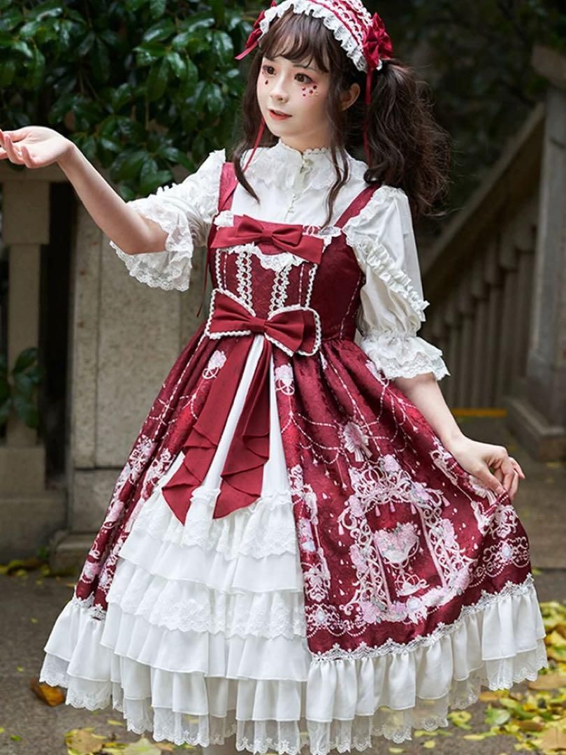 ロリータジャンパースカート♪お出かけ女子会に最適な華やかなクラシカルロリータ