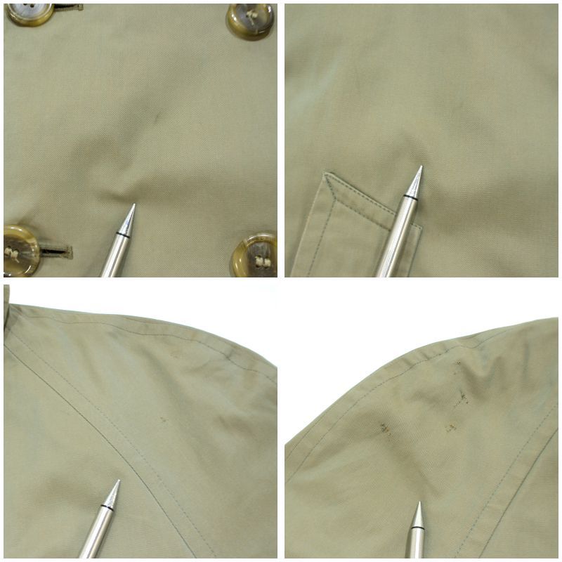 Burberry バーバリー　ヴィンテージ　トレンチコート　玉虫　大きめサイズ 90s vintage BURBERRY 玉虫 コットン トレンチコート メンズ XL