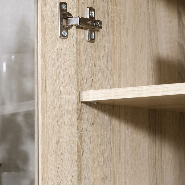 ハイキッチンキャビネット 約180×60cm オーク 組立品 代引不可 NEXPOTALLINN_EU