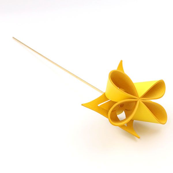 希少 ルイヴィトン LOUISVUITTON LV オリガミ フラワー GI0329 ジョーヌ イエロー Origami Flowers by Atelier Oï【yy】 【中古】