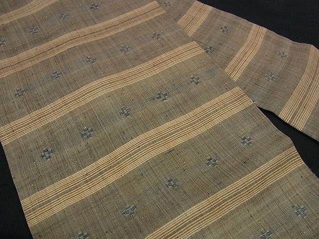 平和屋本店■希少　夏物　人間国宝　平良敏子　喜如嘉の芭蕉布　花織　八寸名古屋帯　証紙付き　逸品s7450 楽天市場】平和屋2□希少 夏物 人間国宝 平良敏子 喜如嘉の芭蕉布 八寸