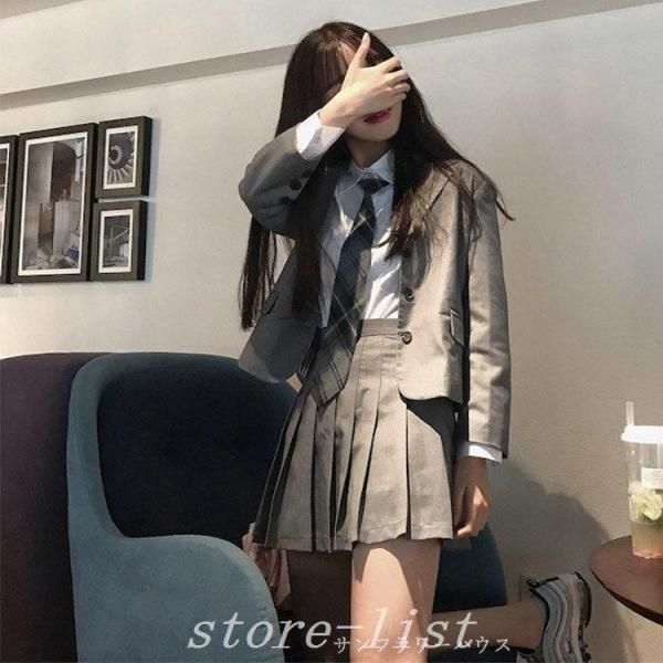 入学式卒業式スーツフォーマルスーツ女子女の子高校生中学生レデイース無地セット卒服制服スカート発表会フリーサイズゆったりSMLXLZYL145