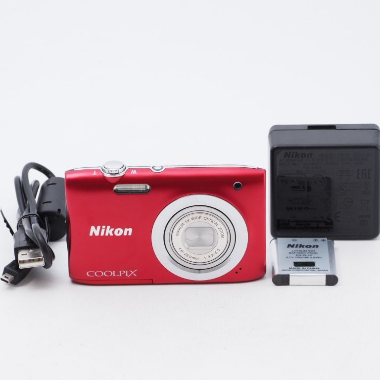 Nikon ニコン デジタルカメラ COOLPIX A100 光学5倍 2005万画素 レッド