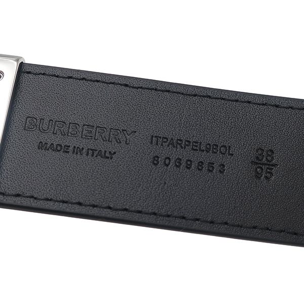 BURBERRY チェック柄 ベルト 保存袋付き リバーシブル チェック B