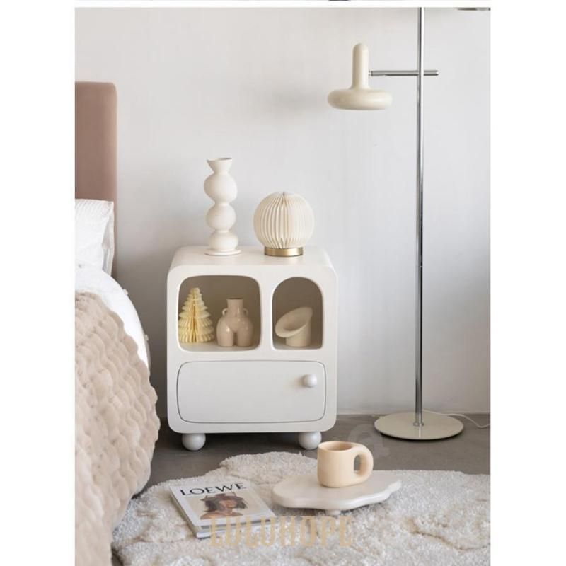 ベッドサイドテーブル 韓国インテリア キャビネット 北欧 おしゃれ かわいい 韓国 韓国インテリア 完全品 コンパクト マガジンラック ホワイト 引き出し MARWIL-DEMENAGEMENTS_CH