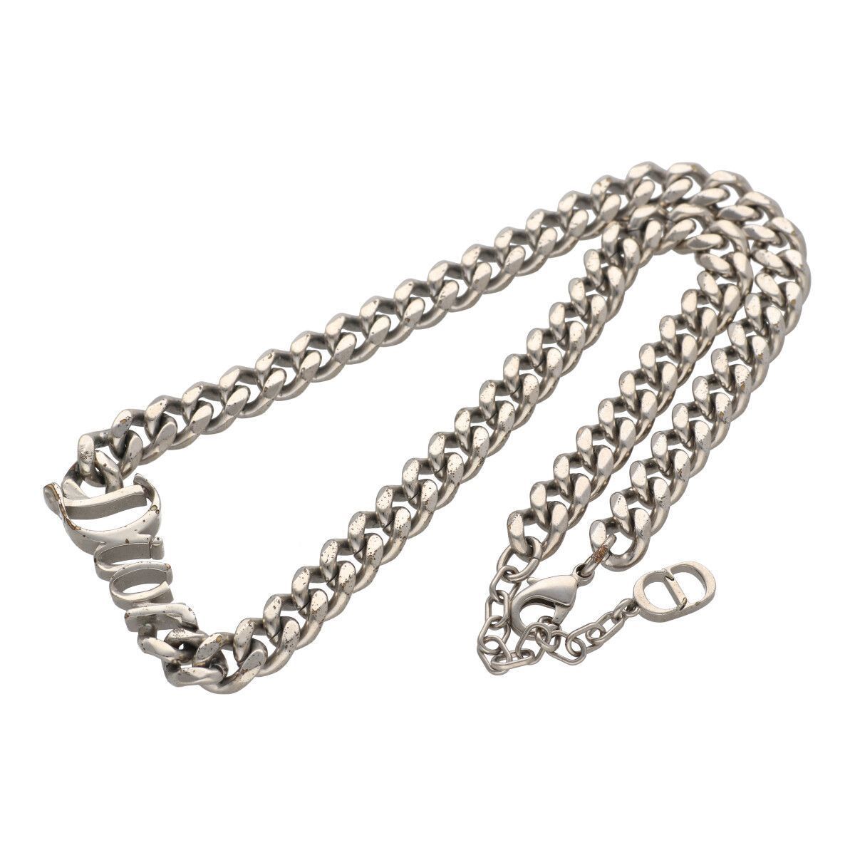 中古】Dior ディオール RIBBON ネックレス N1874HOMMT シルバー