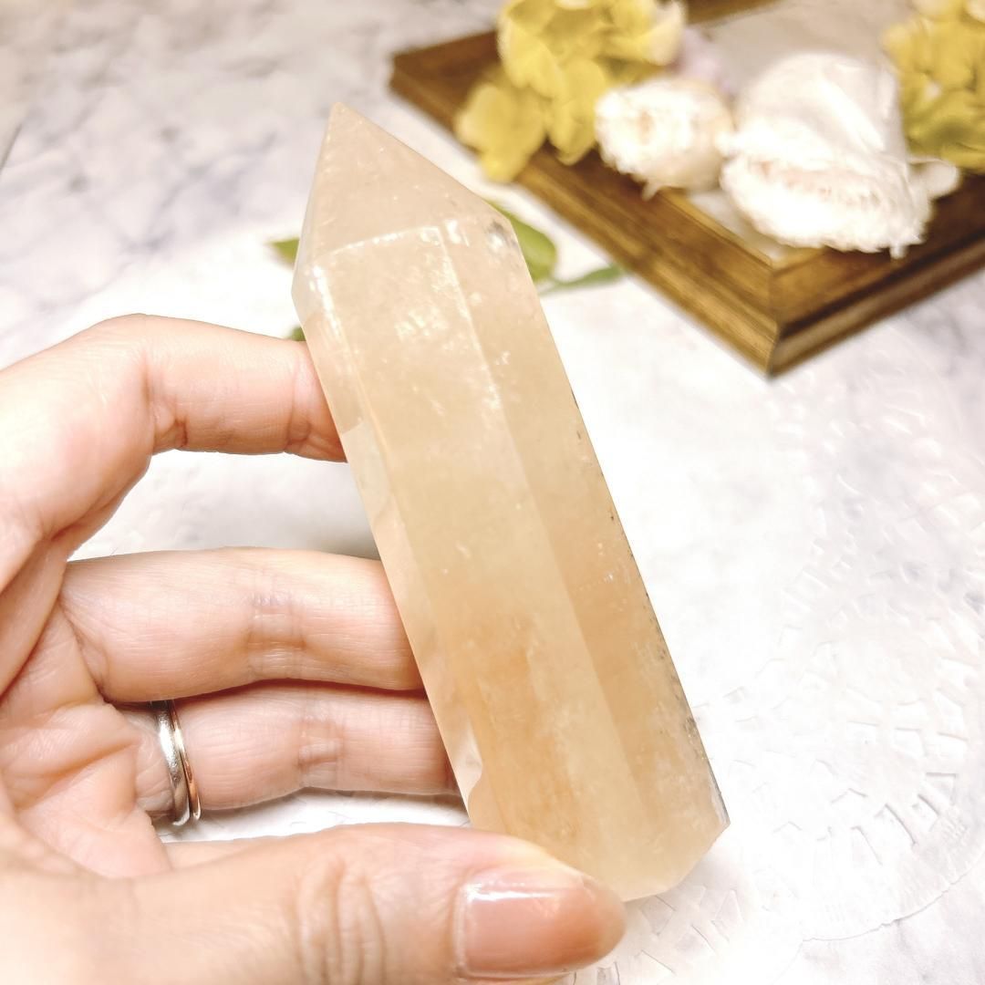 E10719】ゴールデンカルサイト＊goldenCalcite＊ポイント＊天然石