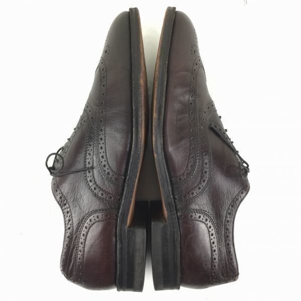 FREEMAN　Vintage品　フルブローグ/ウイングチップ ビジネスシューズ茶/サイズ10.5D/管NO.ZB-10 FREEMAN Vintage品 フルブローグ/ウイングチップ ビジネスシューズ茶