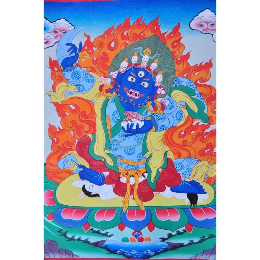 ネパールタンカ(肉筆仏画) ヴェルナーチャン 【送料無料】tk5049
