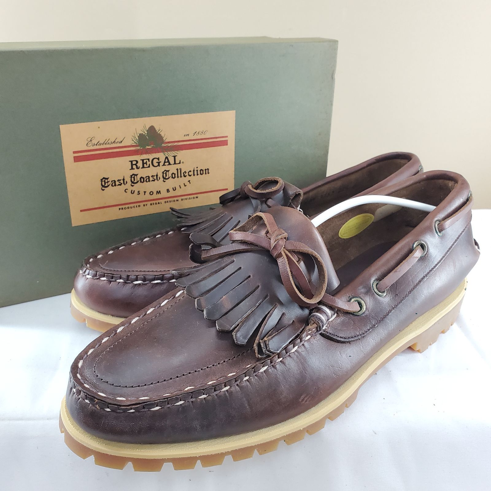 6|7 フォローで10％OFFクーポン発行中 1周年感謝 90s REGAL デッキシューズ 3752AD 26.5cm