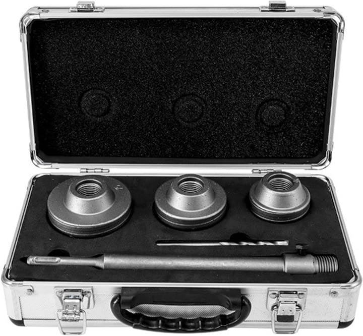 ShopXJ コンクリート ドリル sdsプラス ロング 有効長50mm超硬ｘ穴あけｘホルソーｘホールソーｘシャンクｘ110mmｘ延長棒 No998 ケース付き 55mm 65mm