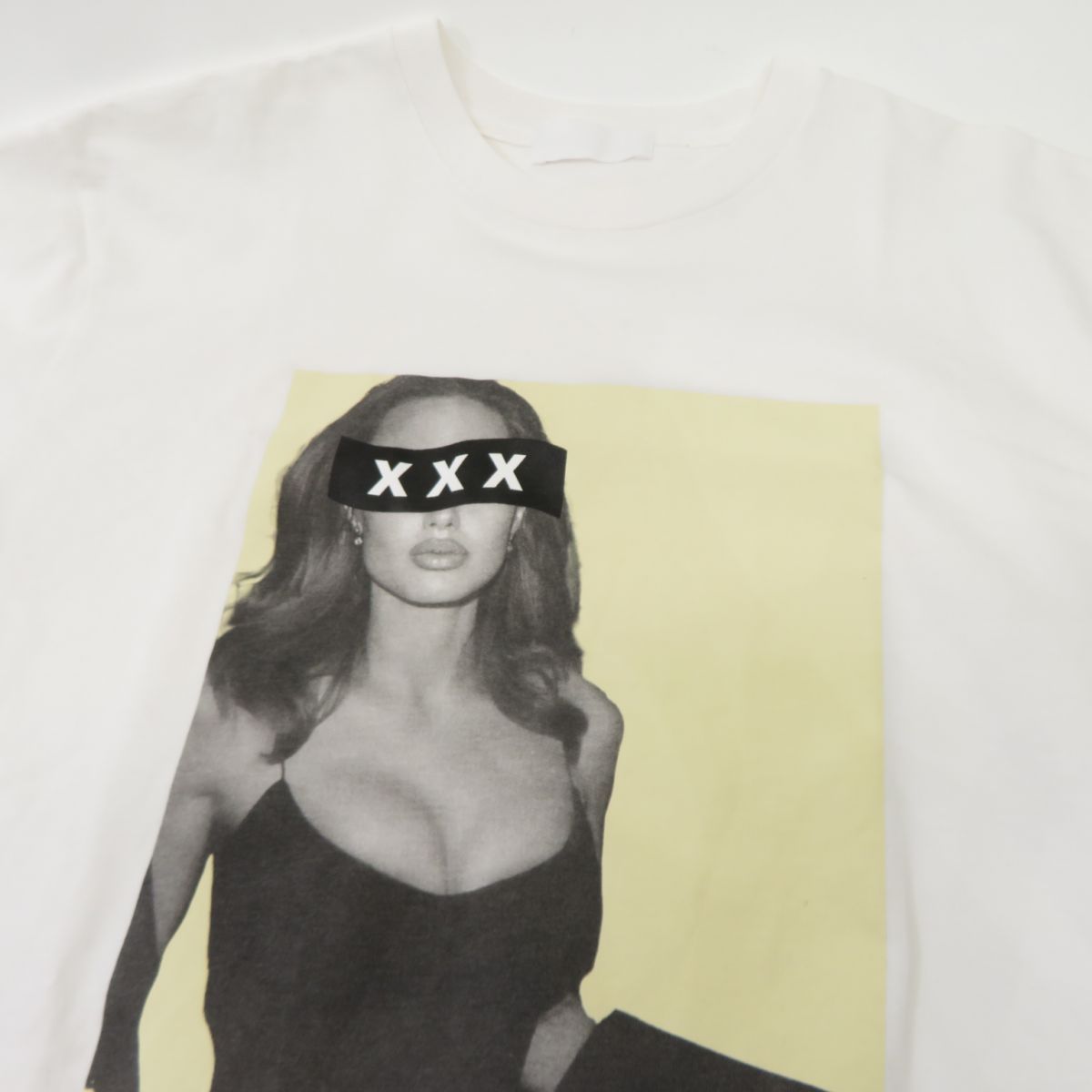 ゴッドセレクションxxx アンジェリーナジョリー Tシャツ 黒 L GOD SELECTION XXX(ゴッドセレクショントリプルエックス