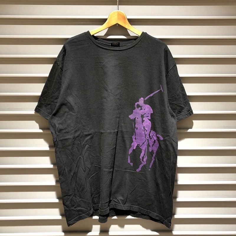 Polo by Ralph Lauren ポロ ラルフローレン ビッグポニー プリント Tシャツ 半袖 サイズ：メンズ XL ブラック【PI】