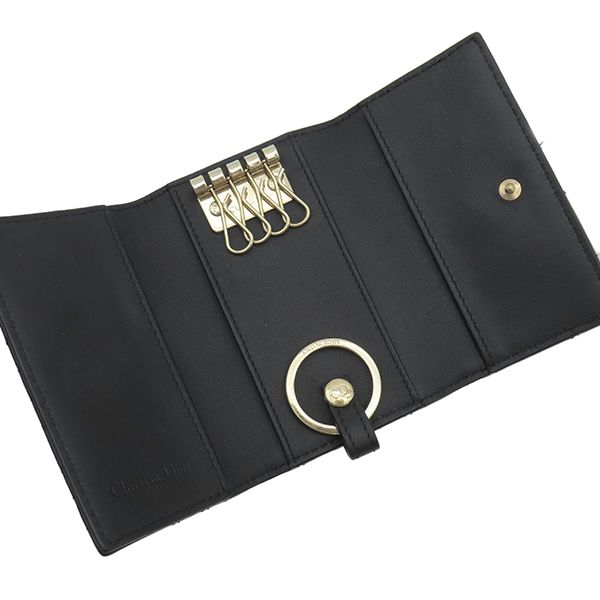 最安値！DIOR 【日本限定】キーケース カナージュラムスキン 黒 ゴールド DIOR 【日本限定】キーケース カナージュラムスキン 黒 ゴールド DIOR