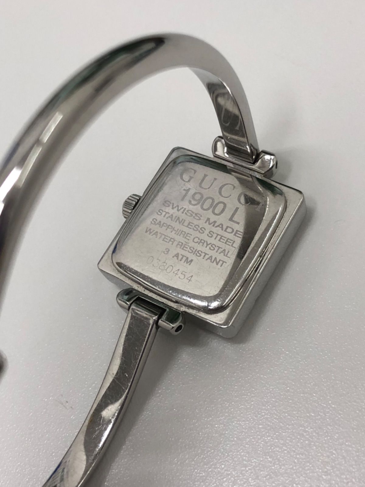 GUCCI グッチ時計 1900L バングルウォッチ 腕時計 シルバー