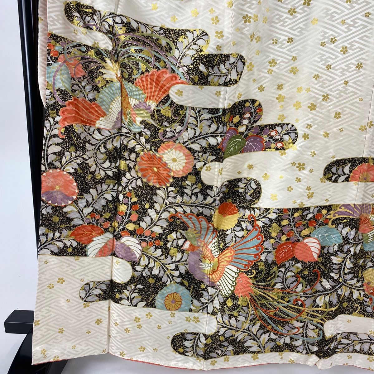 振り袖　フルセット　別誂長襦袢　本唐織袋帯　金彩加工　刺繍　絞り入り　618 振り袖 フルセット 別誂長襦袢 本唐織袋帯 金彩加工 刺繍 絞り入り 520