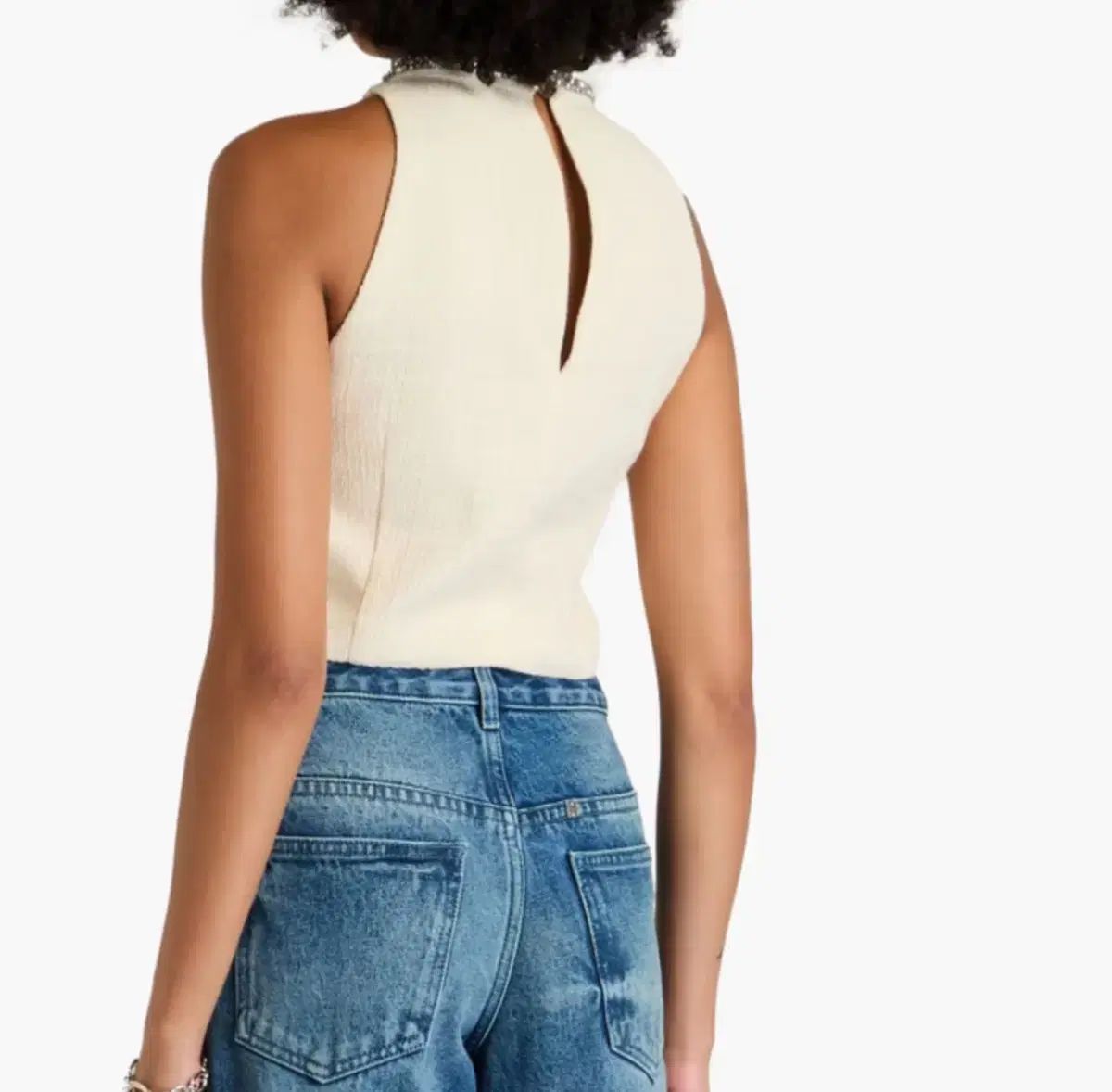 ホルターネック ツイード