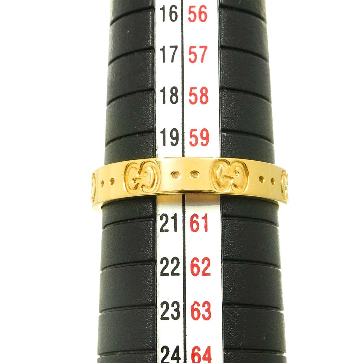 グッチ GUCCI アイコン #21 リング K18 YG イエローゴールド 750 指輪