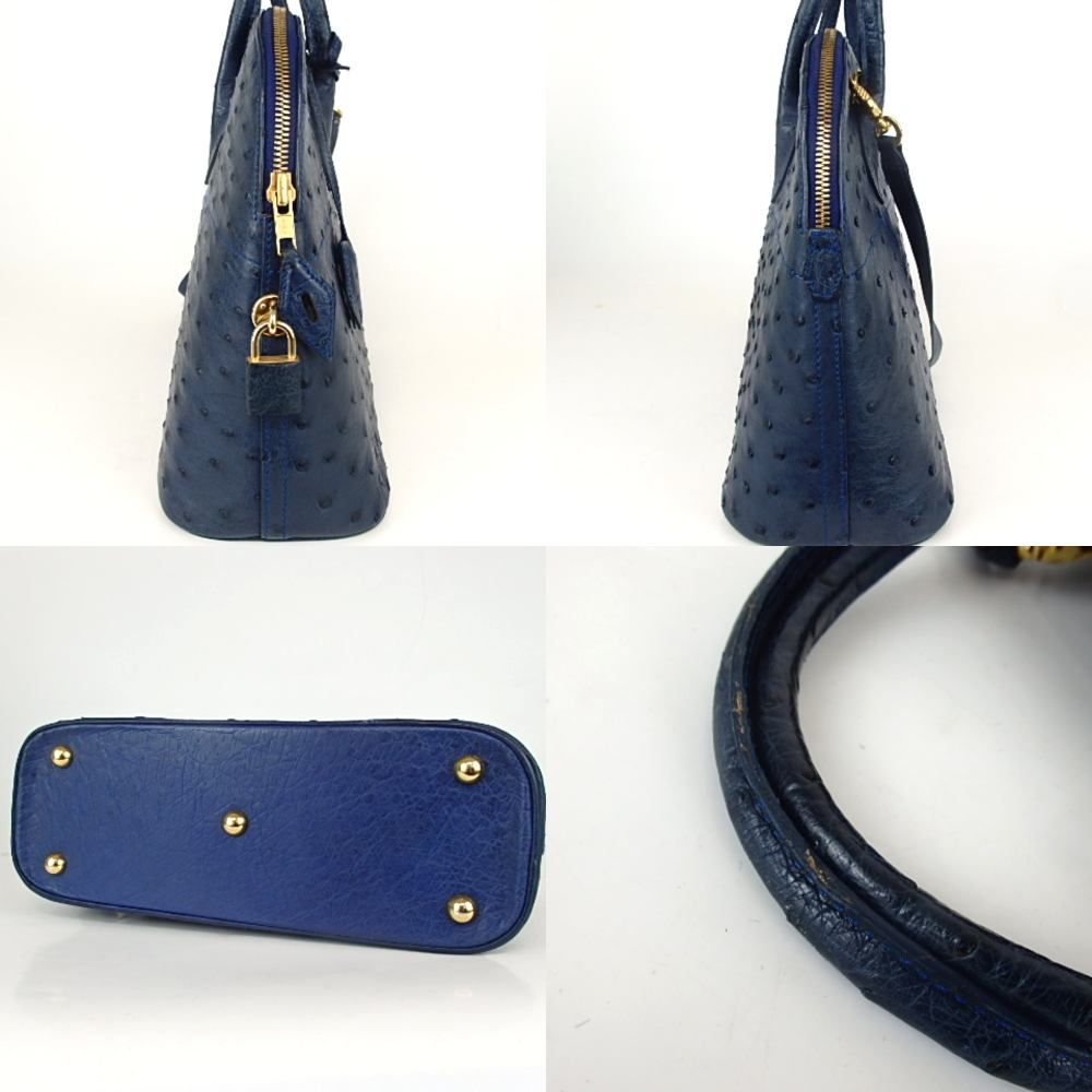 ミッシェルアドルフ　リアルオーストリッチハンドバッグ ミッシェルアドルフ リアルオーストリッチハンドバッグ