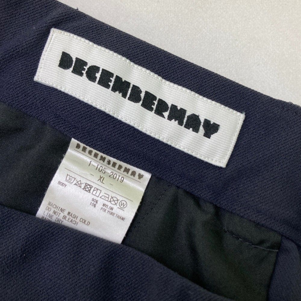 サイズ：XL DECEMBERMAY ディセンバーメイ  ストレッチ ナイロンパンツ  ネイビー系 [240101429351] ゴルフウェア メンズ ストスト サイズ：XL DECEMBERMAY ディセンバーメイ ストレッチ ナイロン