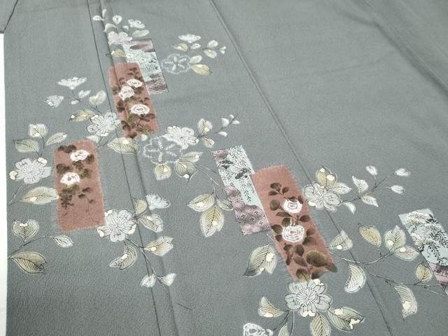 平和屋着物○訪問着 駒刺繍 源氏香花文 金彩 正絹 逸品 CAAY4901ut