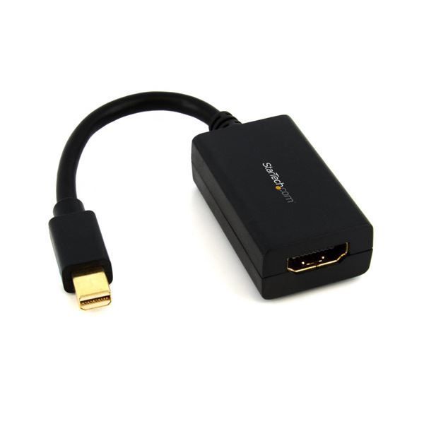 (まとめ) StarTech MiniDisplayPort-HDMI変換アダプタ(黒) MDP2HDMI 1個 