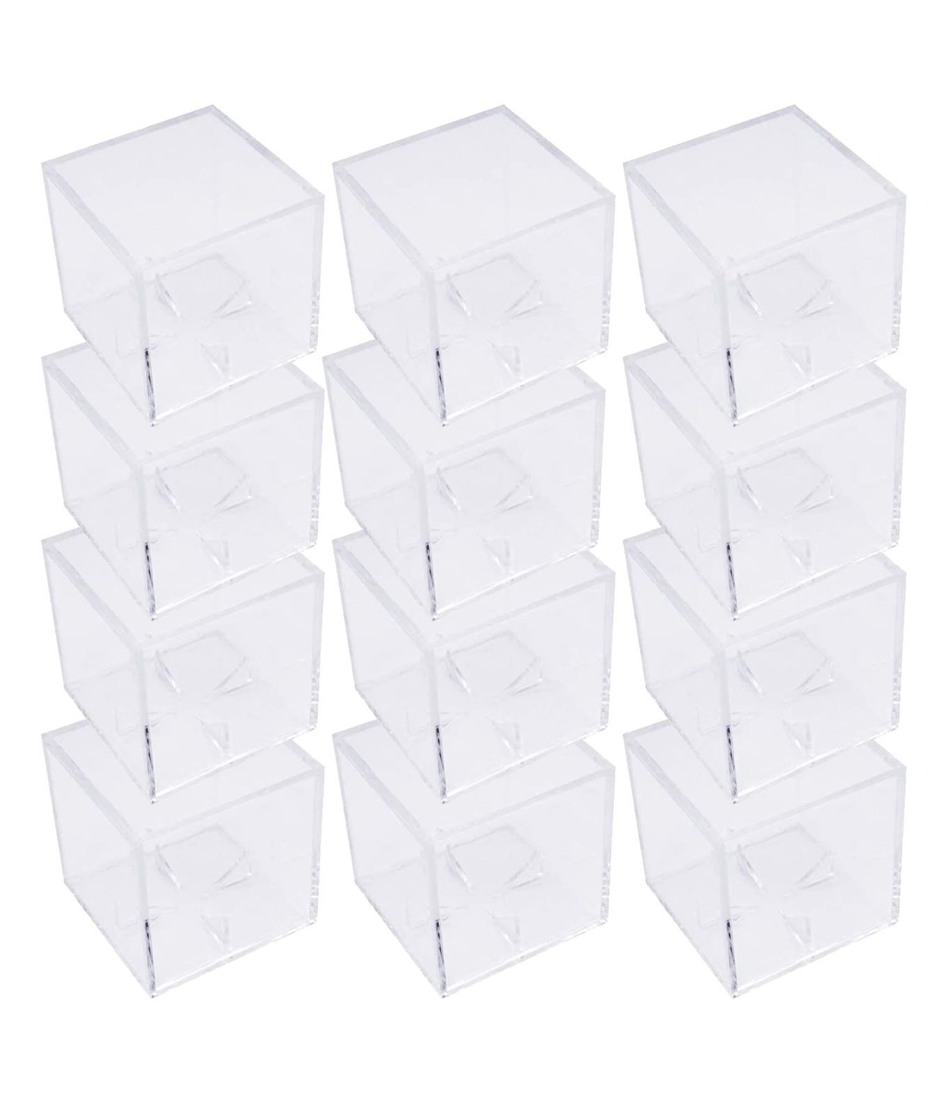 Style 12個入り TJQ サインボールケース 野球 ディスプレイ UV加工 アクリル製 保護 防塵 8*8*8㎝規格 12個入り