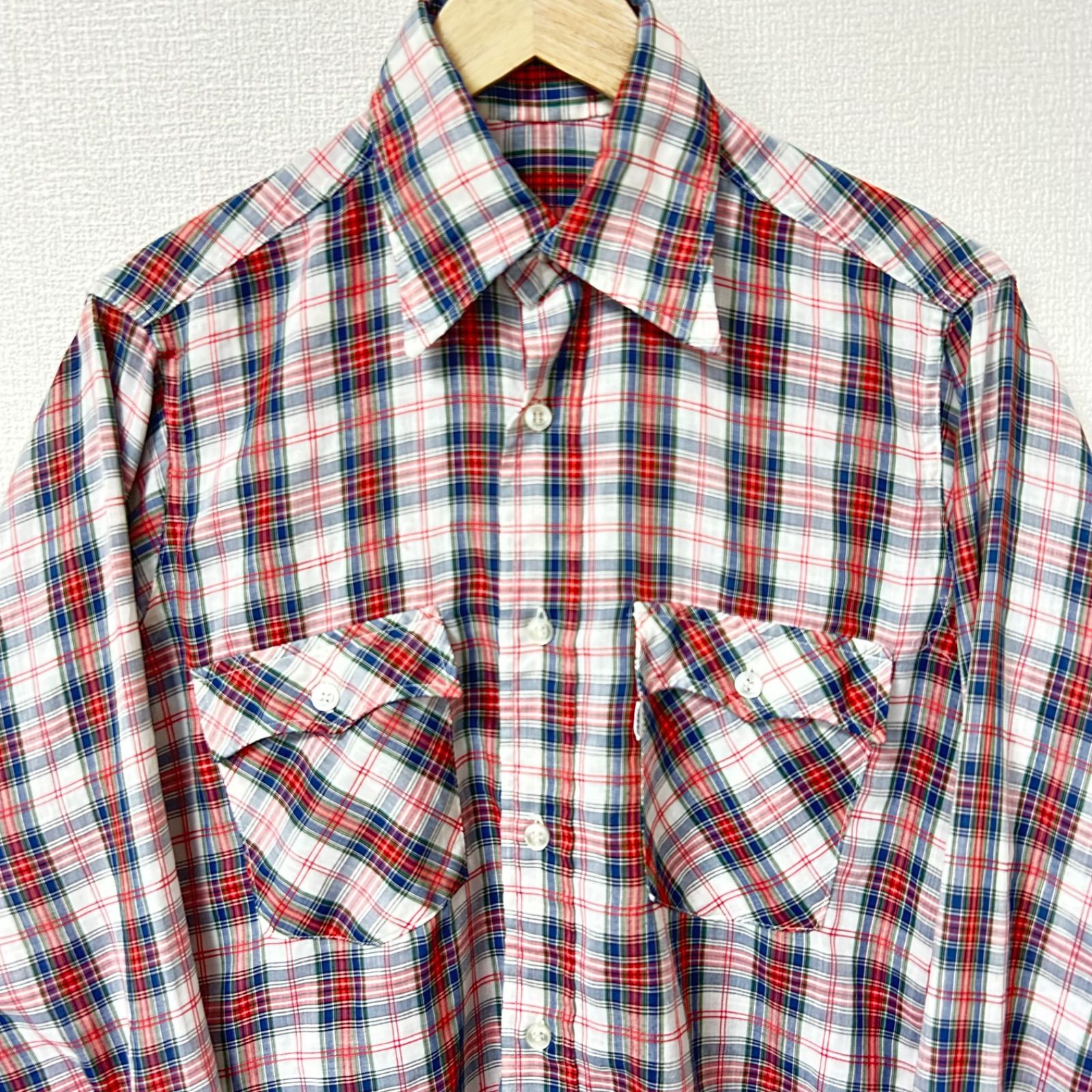w^)b Levi's リーバイス 長袖シャツ チェック柄 80s 90s