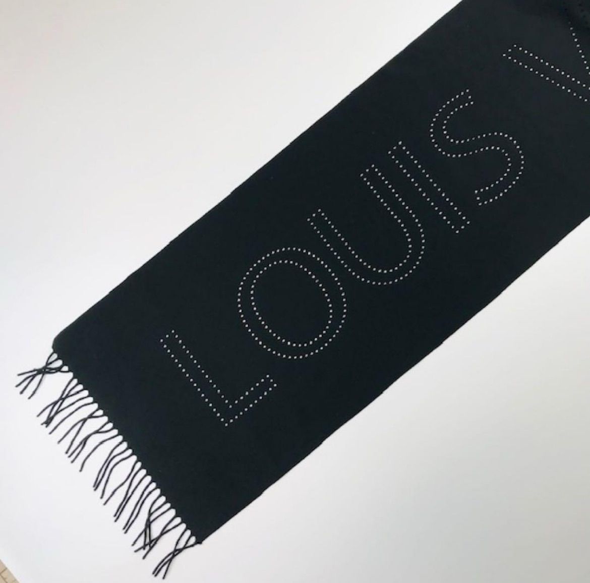 ブランドロゴパンチング カシミヤ