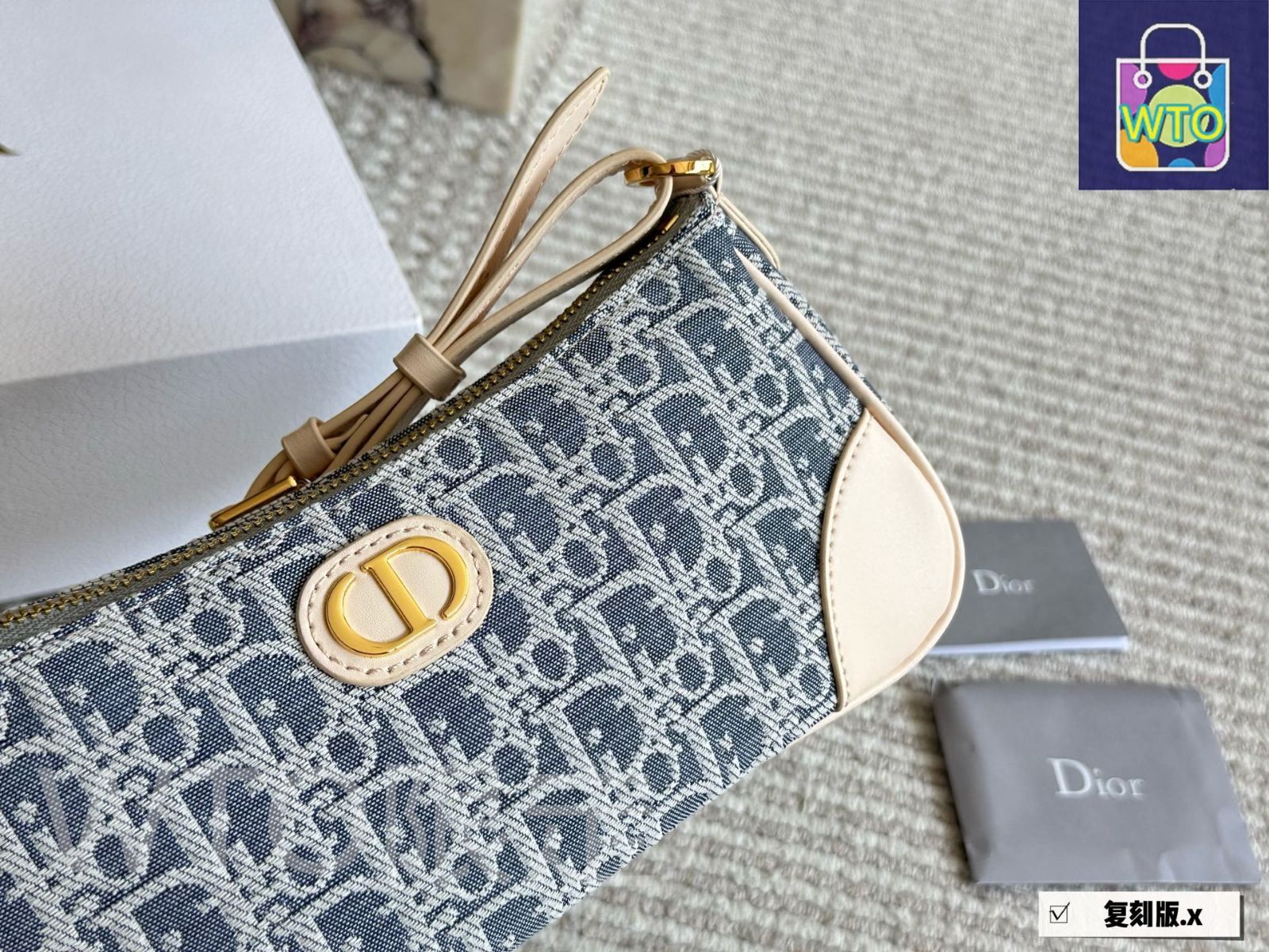 Diorディオール★Underarm Bag★アンダーアームバッグ★ブラック 今日特価】DIOR Baguette Hobo Underarm Bag ディオール