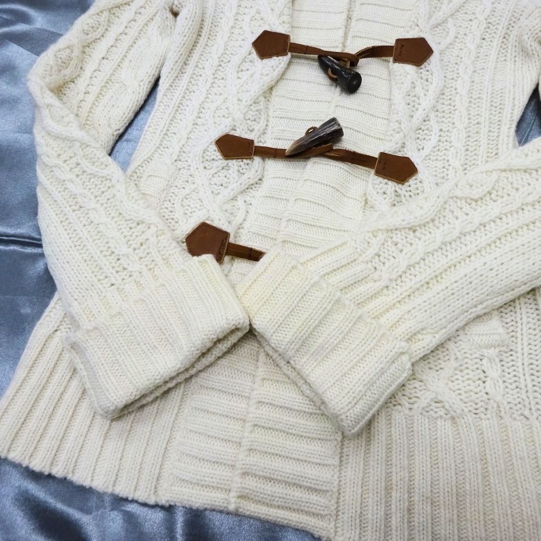 バーバリーブルーレーベル　ダッフルニットパーカー　アウター　コート BURBERRY BLUE LABEL バーバリー ブルーレーベル ニットダッフル