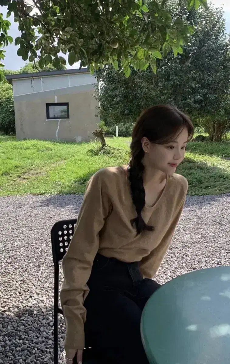 Modo Market ローブ U カシミヤ ニット ベージュ